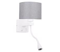 LED Kinkiet POLO 1xE27/40W+LED/2W 230V biały