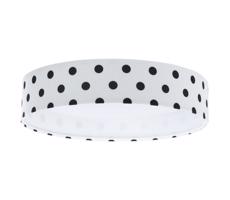 LED Plafon GALAXY KIDS LED/24W/230V kropki białe/czarne