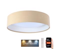 LED Plafon SMART GALAXY LED/24W/230V Wi-Fi Tuya beżowy/biały + pilot