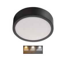 LED Plafont LED/12,5W/230V 3000/3500/4000K śr. 17 cm czarny