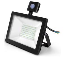 - LED Reflektor z czujnikiem LED/50W/230V 4000K IP65 czarny