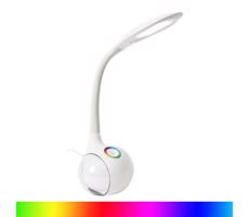 LED RGB Lampa stołowa ściemnialna LED/7W/230V biały