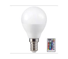 LED RGB Ściemnialna żarówka P45 E14/4,8W/230V 3000K + pilot