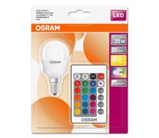 LED RGBW Ściemnialna zarówka RETROFIT E14/4,5W/230V 2700K + pilot - Osram