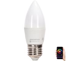 LED RGBW Żarówka C37 E27/6,5W/230V 2700-6500K -