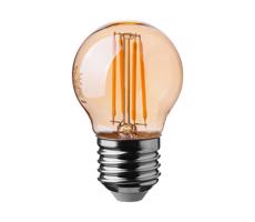 LED Żarówka FILAMENT AMBER G45 E27/4W/230V 2200K