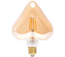 LED Żarówka FILAMENT E27/4W/230V 1800K serce -