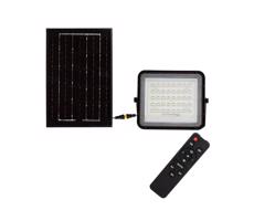 LED Zewnętrzny naświetlacz solarny LED/6W/3,2V IP65 4000K czarny + pilot