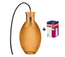 Ledvance - Lampa stołowa GRAPE 1xE27/40W/230V pomarańczowa