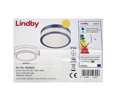 Lindby - Plafon łazienkowy FLAVI 2xE27/15W/230V IP44 chrom błyszczący