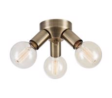 Markslöjd 108550 - Lampa sufitowa MAZZO 3xE27/40W/230V mosiądz