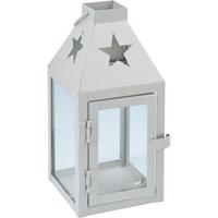 Metalowa latarnia Hey star grey, 8 x 8 x 17 cm