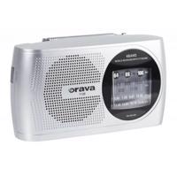 Orava T-120 Przenośny odbiornik radiowy z zasięgiem FM/AM/SW, srebrny