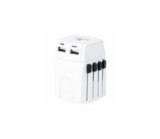 PA44 - Uniwersalny podróżny adapter USB 230V