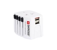 PA48 - Międzynarodowy adapter podróżny 230 V + 2 x port USB