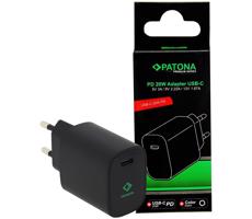 PATONA - Adapter do ładowania USB-C Power delivery 20W/230V czarny