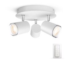 Philips 34362/31/P7- LED Oświetlenie łazienkowe Hue ADORE 3xGU10/5,5W IP44