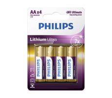 Philips FR6LB4A/10 - 4 szt. Bateria litowa AA LITHIUM ULTRA 1,5V