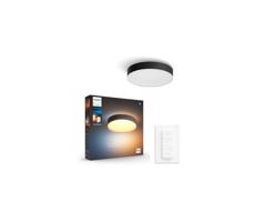 Philips - LED Plafon ściemnialny Hue ENRAVE M LED/19,2W/230V czarny + pilot