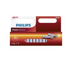 Philips LR03P12W/10 - 12 ks Bateria alkaliczna AAA POWER ALKALINE 1,5V