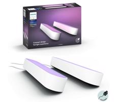 Philips - ZESTAW 2x LED RGB Ściemnialna lampa stołowa Hue AMBIANCE LED/6W/230V biała