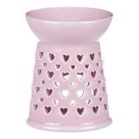 Porcelanowa lampa do aromaterapii Pink, 11 x 11 x14 cm