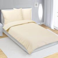 Pościel Bellatex Crepe Beige uni, 140 x 200 cm, 70 x 90 cm