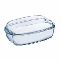 Pyrex Szklana miska do pieczenia z pokrywą, 6,7 l