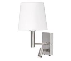 Rabalux 6539 - Kinkiet HARVEY E27/40W + LED/3W