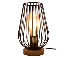 Rabalux 6915 - Lampa stołowa GREMIO 1xE27/40W/230V czarny