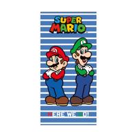 Ręcznik kąpielowy dla dzieci Super Mario i Luigi, 70 x 140 cm