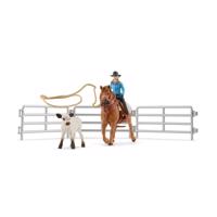 Schleich 42577 Kowbojska zabawa z lassem, 15 x 19 x 8 cm