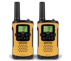 Sencor - ZESTAW 2x Walkie-talkie 3xAAA zasięg 5 km żółto/czarny