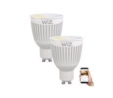 SET 2x LED Ściemnialna żarówka GU10/6,5W/230V 2700-6500K Wi-Fi - WiZ