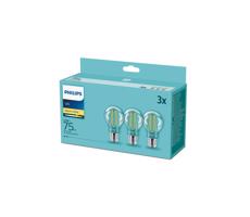 SET 3xLED Żarówka Philips E27/8,5W/230V 2700K