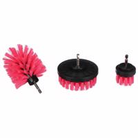 Sixtol Car DETAILING DRILL BRUSH PINK 3, 3 szt.