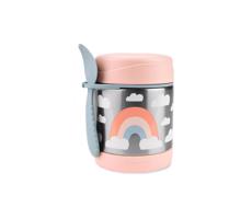 Skip Hop - Skip Hop - Thermo food container with spoon/fork SPARK STYLE 325 ml tęcza SPARK STYLE 325 ml rainbow