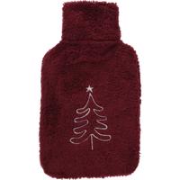 Termofor z pokrowcem z barankiem Christmas tree czerwony, 33 x 19 cm