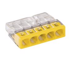 WAGO 2273-205 - Terminal skrzynki przyłączeniowej COMPACT 5x2,5 450V żółty