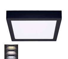 WD175-B- LED Plafon LED/24W/230V 3000/4000/6000K czarny okrągły