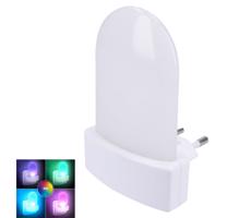 WL910 - LED RGB Lampka orientacyjna z czujnikiem zmierzchu LED/0,5W/230V