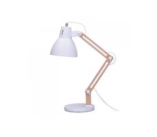 WO57-W − Lampa stołowa FALUN 1xE27/25W/230V biała/dąb