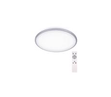 WO761 - LED Plafon ściemnialny SILVER LED/24W/230V + Pilot