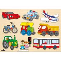 Woody Puzzle na podkładce Środki transportu