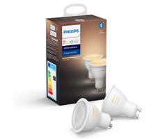 ZESTAW 2x LED Ściemnialna żarówka Philips Hue WHITE AMBIANCE GU10/5W/230V