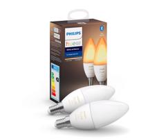 ZESTAW 2x LED Żarówka ściemnialna Philips Hue WHITE B39 E14/4W/230V 2200K-6500K