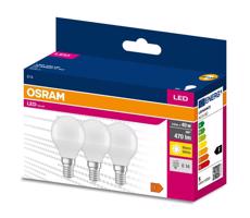 ZESTAW 3x LED Żarówka P45 E14/4,9W/230V 3000K - Osram