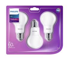 ZESTAW 3x LED Żarówka Philips E27/8W/230V 2700K