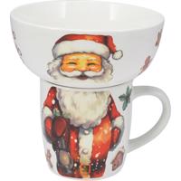 Zestaw śniadaniowy Santa, 2 szt., porcelana