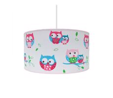 Żyrandol dziecięcy OWLS 1xE27/60W/230V biały